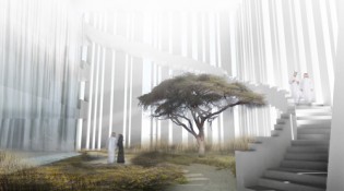 Gård rendering, Mantle-moské Dubai